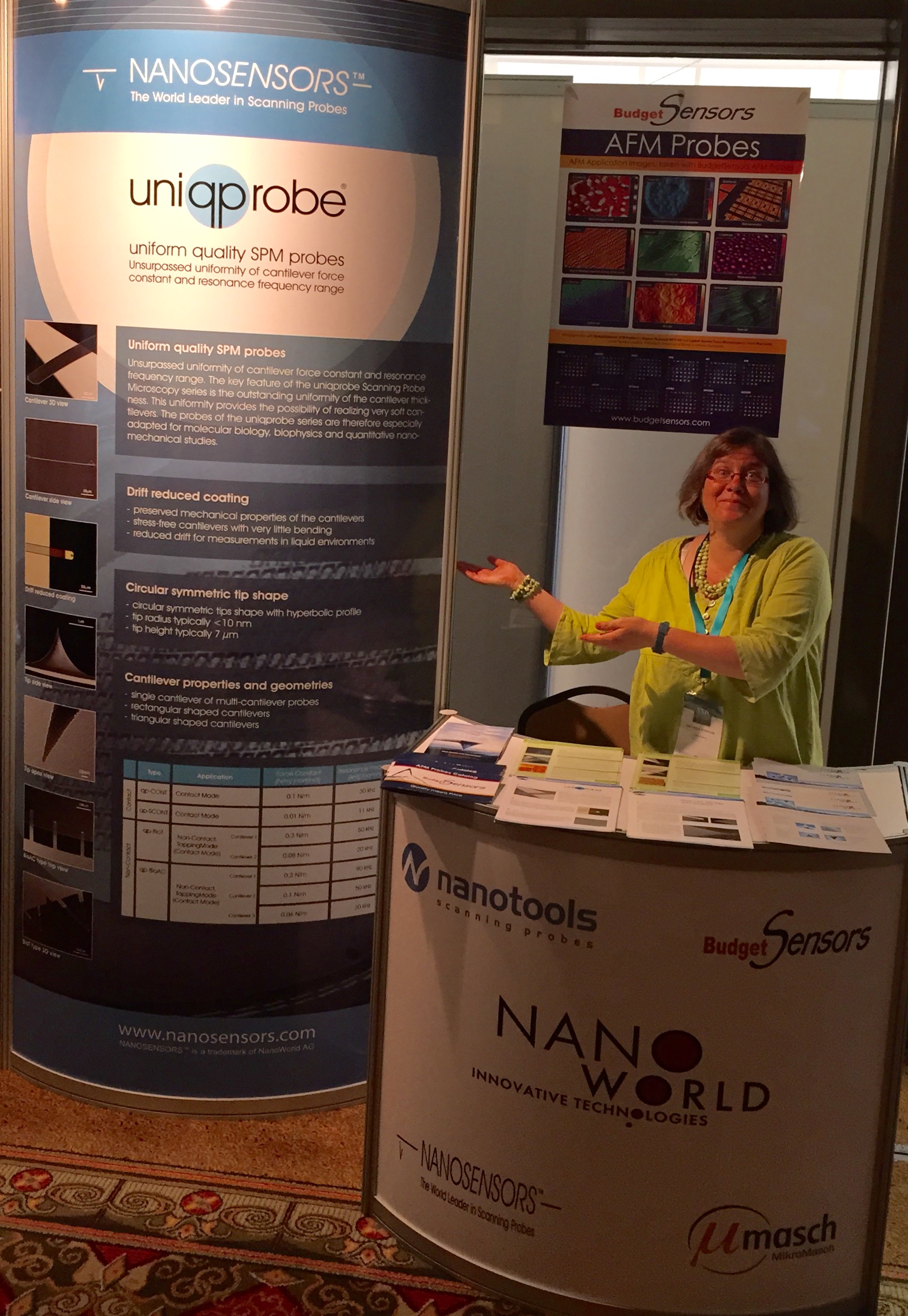 NANOSENSORS booth at IMRC Cancun