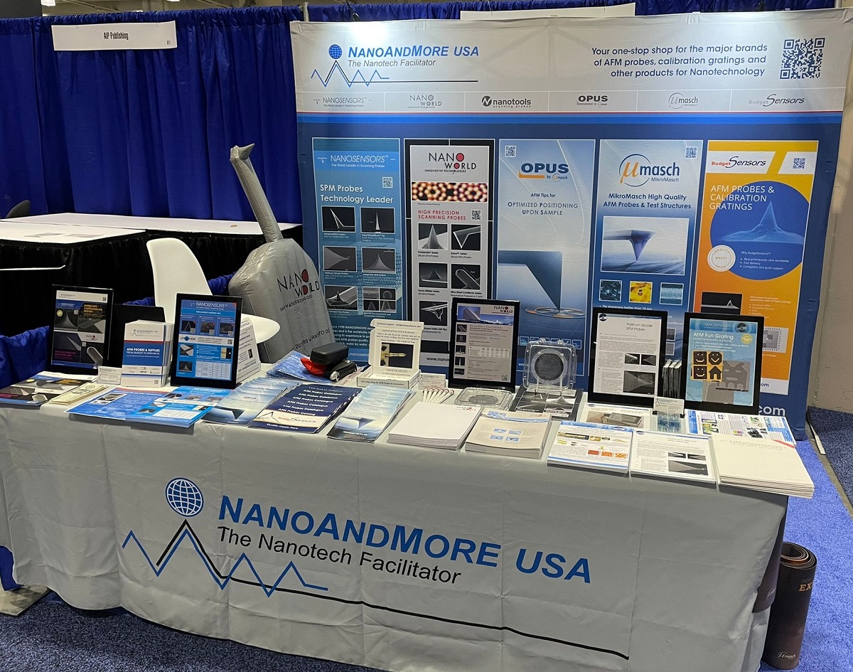 NanoAndMore USA booth no 609 at MRS Fall Meeting & Exhibit 2021 at the Hynes Convention Center in Boston